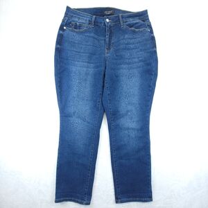 Judy Blue Jeans Womens Size 16W Blue Dark Wash Stretch Denim Boyfriend Fit